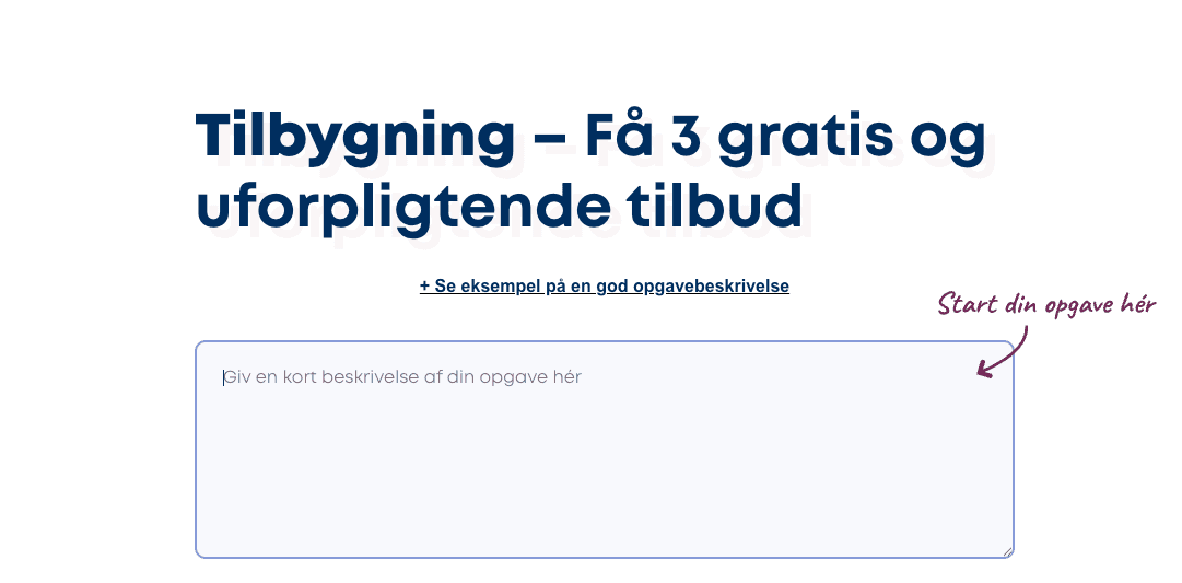 Nem måde at få pristilbud på tilbygning